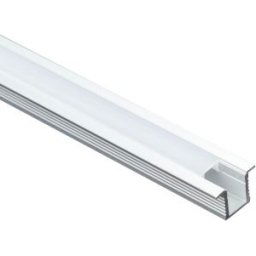 Süllyesztett Led profil (Takaró búra nélkül) Alumínium H:12.2mm L:2m W:24.62mm Ezüst