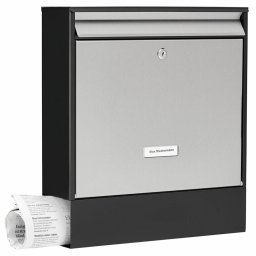 Burg Wächter BW61490 Modern kültéri társasházi postaláda újságtartóval