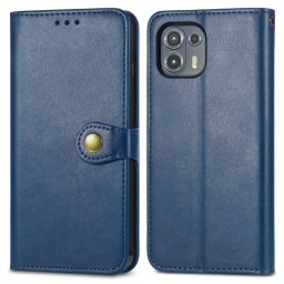 LEATHER BUCKLE Pénztárca Motorola Edge 20 Lite kék