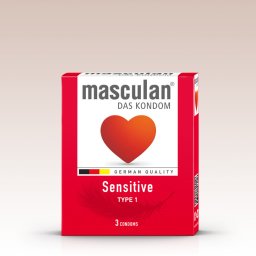 Masculan - Sensitive, extravékony óvszer (3 db)