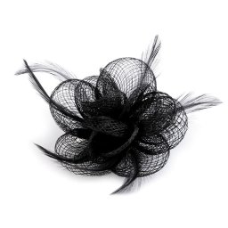 Bross / hajdísz virág tollal