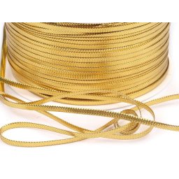 Karácsonyi zsinór lurexszel 2,5mm széles lapos