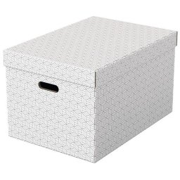 ESSELTE Tárolódoboz, L méret, ESSELTE "Home", fehér