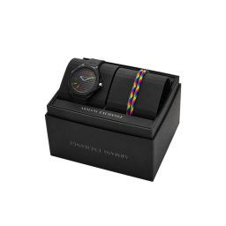 Armani Exchange Karóra és karkötő szett Andrea Gift Set AX7158SET Fekete