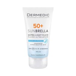 Dermedic Sunbrella fényvédő fluid SPF50+ rozáceás arcbőrre 40ml