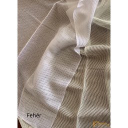 (3 szín) Lukrécia fényáteressztő függöny-Fehér