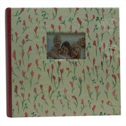 Apró virág mintás fotóalbum - ablakos - 200 db 10x15 cm