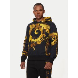 Versace Jeans Couture Pulóver 76GAI3HW Fekete Regular Fit