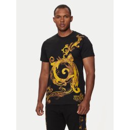 Versace Jeans Couture Póló 76GAH6SW Fekete Regular Fit