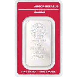 Argor Heraeus 100 g - befektetési ezüsttömb