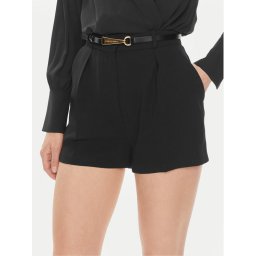 Elisabetta Franchi Szövet rövidnadrág SH-005-42E2-V350 Fekete Regular Fit