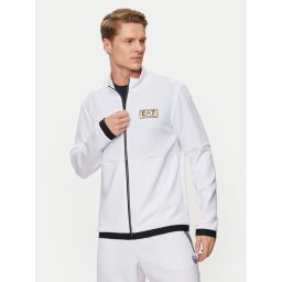 EA7 Emporio Armani Pulóver 3DPM09 PJUZZ 1100 Fehér Regular Fit
