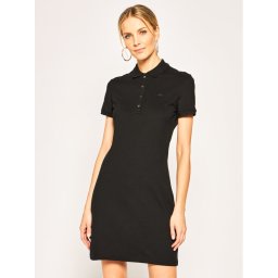 Lacoste Hétköznapi ruha EF5473 Fekete Slim Fit