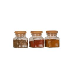 Practic 3 darabos fűszertároló üveg készlet 120 ml President Line 82665