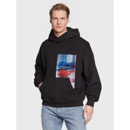 Calvin Klein Jeans Pulóver J30J323156 Fekete Oversize