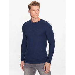 Blend Sweater 20715139 Sötétkék Slim Fit