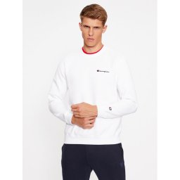 Champion Pulóver Crewneck Sweatshirt 219209 Fehér Comfort Fit