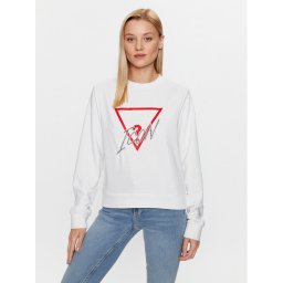 Guess Pulóver Icon W3YQ01 KB683 Fehér Regular Fit