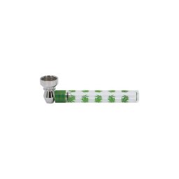 58602 REMO.Kispipa fém+üveg , 9,5 cm