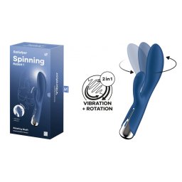 Satisfyer Spinning Rabbit 1 csiklóizgatós, kék