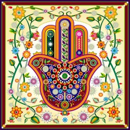 Mandala hűtőmágnes - Fatima