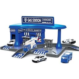 Rendőrségi parkolóház 2 db kisautóval