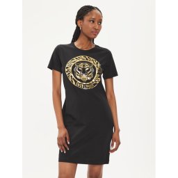 Just Cavalli Hétköznapi ruha 76PAOG12 Fekete Regular Fit