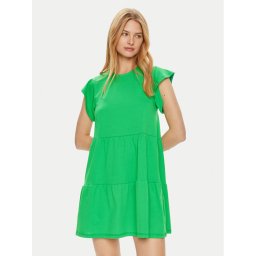 Vila Nyári ruha Summer 14087541 Zöld Loose Fit