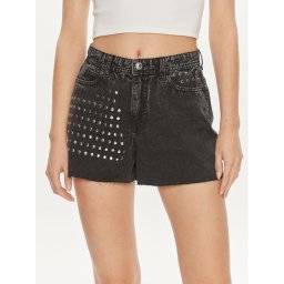 ONLY Farmer rövidnadrág Manja 15318752 Fekete Boyfriend Fit