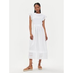 United Colors Of Benetton Nyári ruha 49HSDV095 Fehér Regular Fit