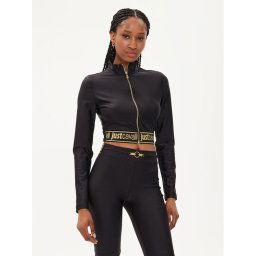 Just Cavalli Blúz 76PAH604 Fekete Slim Fit