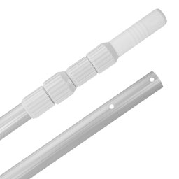 PurePool Basic Silver alumínium teleszkópos nyél, 3 részes, 1,2 - 2,8m