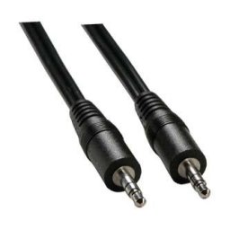 Audiokábel Jack (3.5mm) hím - Jack (3.5mm) hím, 2.5m, fekete