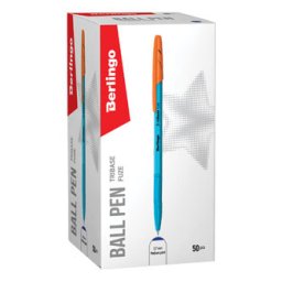 Berlingo, golyóstoll, kék, 50db, 0.7mm, Tribase fuze