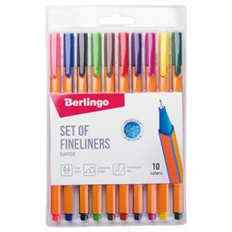 Berlingo, vonalzó készlet Rapido, színes, 10db, 0.4mm