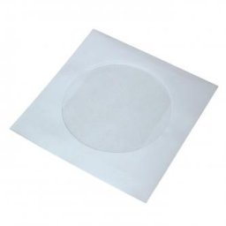 Boríték 1 CD-hez, papír, fehér, ablakkal
