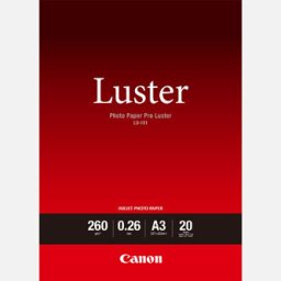 Canon LU-101 fotópapír, LU-101, fotópapír, fényes, 6211B007, fehér, A3, 260 g/m2, 20 db, tintasugaras papír