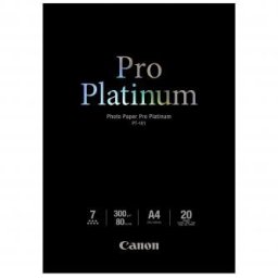 Canon Photo Paper Pro Platinum, PT-101 A4, fotópapír, fényes, 2768B016, fehér, A4, 300 g/m2, 20 db, tintasugaras papír
