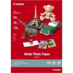 Canon matt fotópapír, MP-101 A3, fotópapír, matt, 7981A008, fehér, A3, 170 g/m2, 40 db, tintasugaras papír