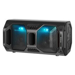 Defender Speaker Rage, Li-Ion, 2.0, 50W, fekete, hangerőszabályzó, LED háttérvilágítás, BT 5.0, TWS, távirányító, 45Hz
