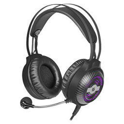 Defender Stellar Pro, játék headset mikrofonnal, vezetékes, fekete, 7.1 (virtuális), 50 mm-es hangszórók USB típus