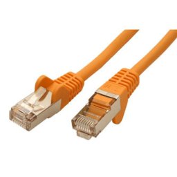 Hálózati LAN kábel FTP patchkábel, Cat.5e, RJ45 hím - RJ45 hím, 7,5 m, árnyékolt, sárga, gazdaságos, ELADÓ