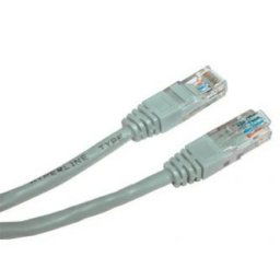 LAN kábel UTP patchkábel, Cat.5e, RJ45 csatlakozó - RJ45 csatlakozó, 10 m, árnyékolatlan, szürke, economy
