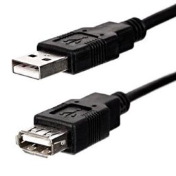 Logo Economy USB hosszabbító (2.0), USB A hím – USB A nő, 1,8 m, fekete, KIÁRUSÍTÁS