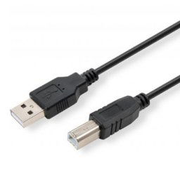 Logo USB kábel (2.0), USB A csatlakozó - USB B csatlakozó, 5 m, fekete