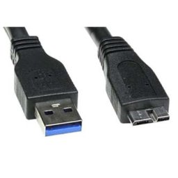 Logo USB-kábel (3.0), USB A hím – USB micro B hím, 2 m, fekete, buborékcsomagolás, KIÁRUSÍTÁS