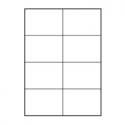 Logós címkék 105mm x 74,2mm, A4, matt, fehér, 8 címke, 140g/m2, 10 darabos csomag, tintasugaras és lézernyomtatókhoz.