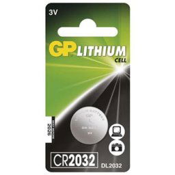 Eldobható lítium elem, gombelem, CR2032, 3V, GP, buborékcsomagolás, 1 csomag