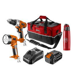 Szerszámkészlet, akkumulátoros, 04-600-M4K, fúrógép/akkumulátor/akkumulátor/töltő/üveg/táska, 18V, 6 darab, Neo Tools