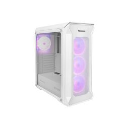 Számítógépes tok Genesis IRID 505 ARGB V2/Midi Tower/Transpar./Fehér